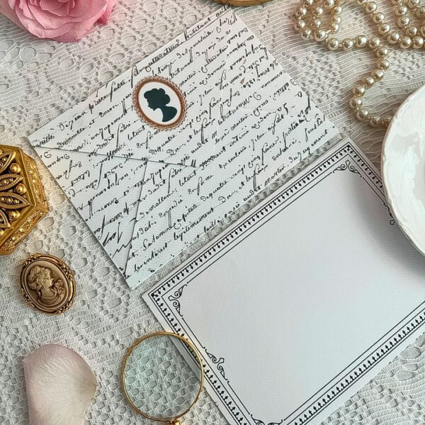 envelope_papel_carta_vintage_bridgerton_floral_lady_whistledown