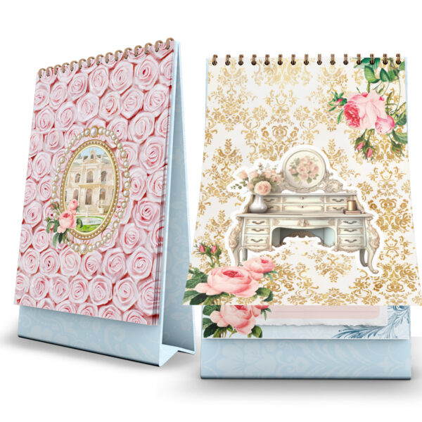 Calendário de Mesa 2026 Vintage Elegância do Tempo - Imagem 11