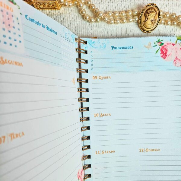 Planner 2026 Vintage Jardim das Ideias - Imagem 9