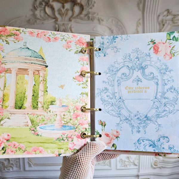 fichário_personalizado_vintage_floral_bridgerton_4_argolas_A5