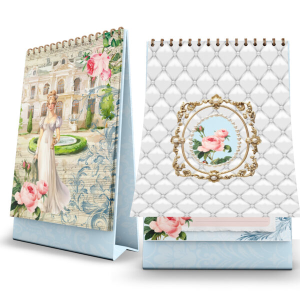 calendário_de_mesa_2025_vintage_floral_bridgerton_