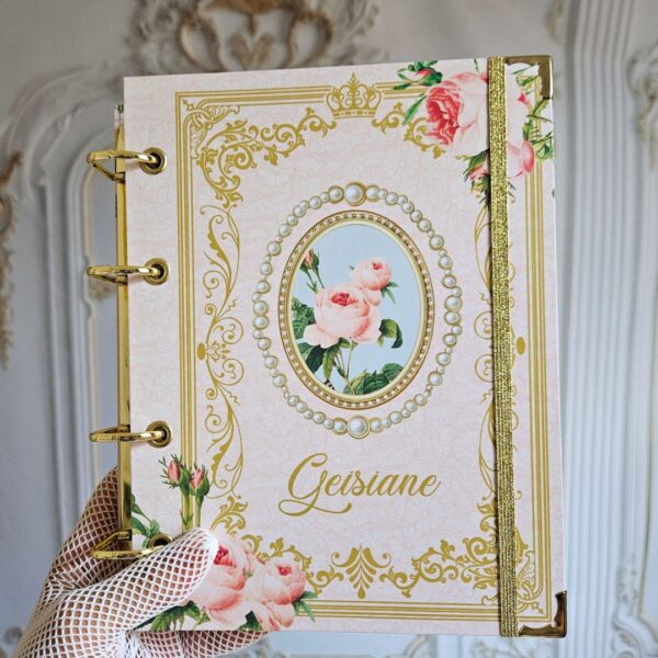 fichário_personalizado_vintage_floral_bridgerton_4_argolas_A5