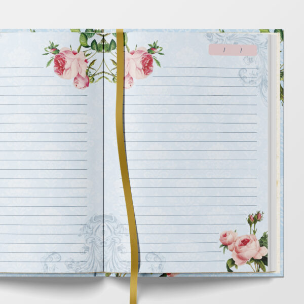 Caderno / Diário Costura Jardins Floridos - Imagem 2