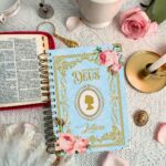 caderno devocional diario leitura da bíblia 365 dias com Deus leitura guiada cronograma flora vintage