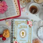 caderno leitura da bíblia 365 dias com jeová testemunhas floral vintage