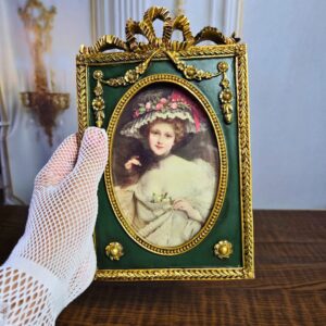 porta retrato luxo vintage europeu antigo moldura frame