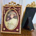 porta retrato luxo vintage europeu antigo moldura frame