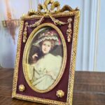 porta retrato luxo vintage europeu antigo moldura frame