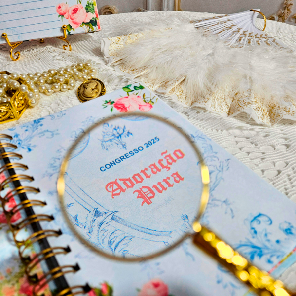 caderno congresso 2025 adoração pura testemunhas de jeová floral feminino jw