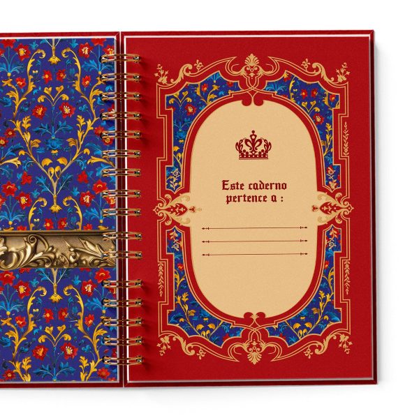 caderno_receitas_branca_neve_medieval_contos_fada_vintage