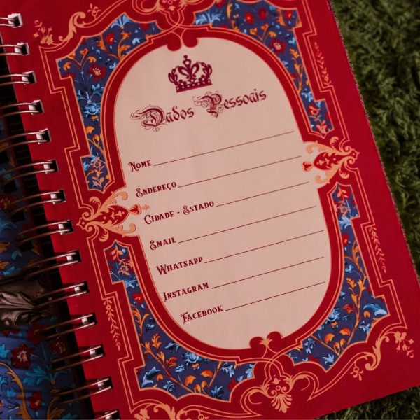agenda_branca_neve_rainha_vintage_contos_de_fadas_medieval