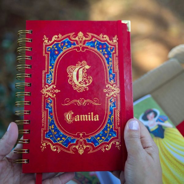 caderno_diario_vintage_princesa_branca_de_neve_medieval
