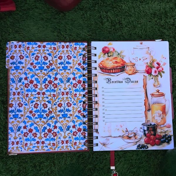 caderno_receitas_branca_neve_medieval_contos_fada_vintage
