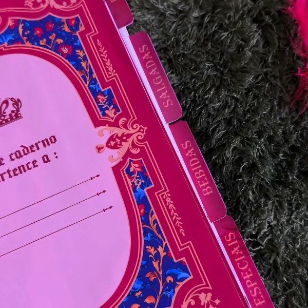 caderno_receitas_branca_neve_medieval_contos_fada_vintage