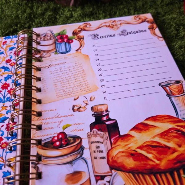caderno_receitas_branca_neve_medieval_contos_fada_vintage
