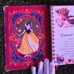 caderno_receitas_branca_neve_medieval_contos_fada_vintage