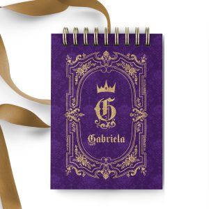 bloquinho_bloco_notas_branca_de_neve_capa_vermelha_azul_dourada_maçã_vintage_medieval_princesa_contos_fada6